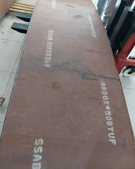 PLATE HARDOX 400, 6X1000X3000 MM HARDOX 500 TUF