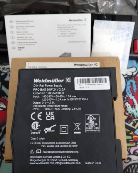 WEIDMULLER-2838410000 - PRO BAS 60W 24V 25A