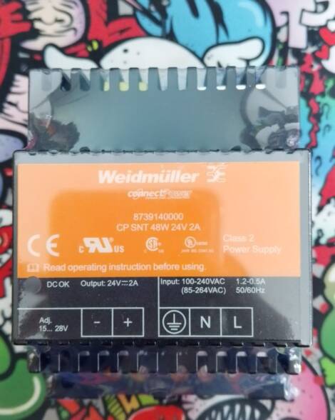 WEIDMULLER-POWER SUPPLY,CP SNT,48W,24V,2A-8739140000