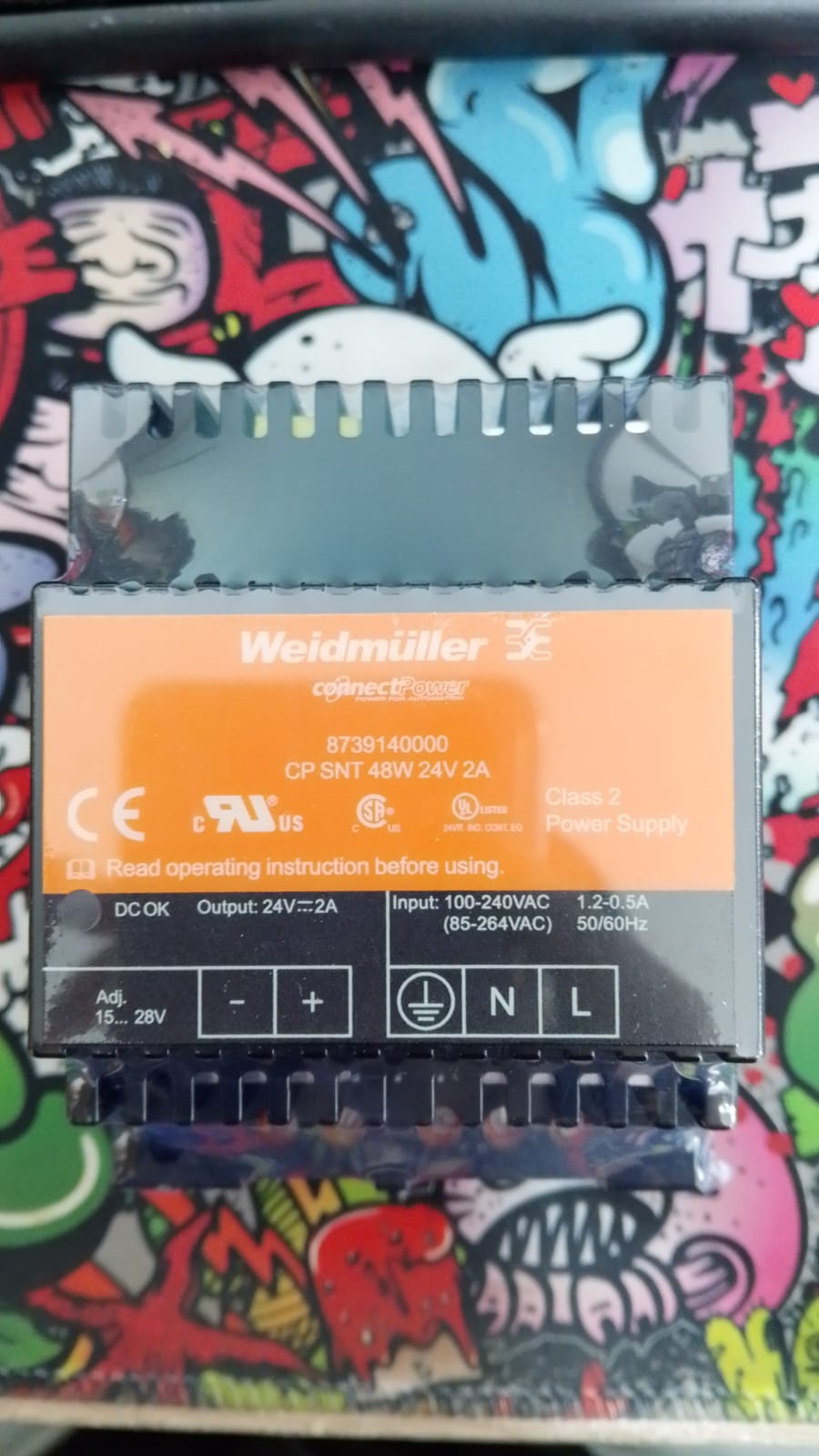 WEIDMULLER-POWER SUPPLY,CP SNT,48W,24V,2A-8739140000
