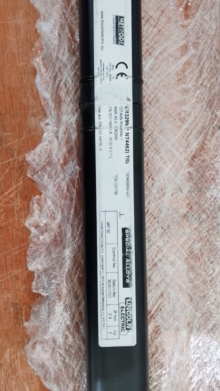 WELDING TID ROD LINCOLN ER329N (ER2209) 2.4MM