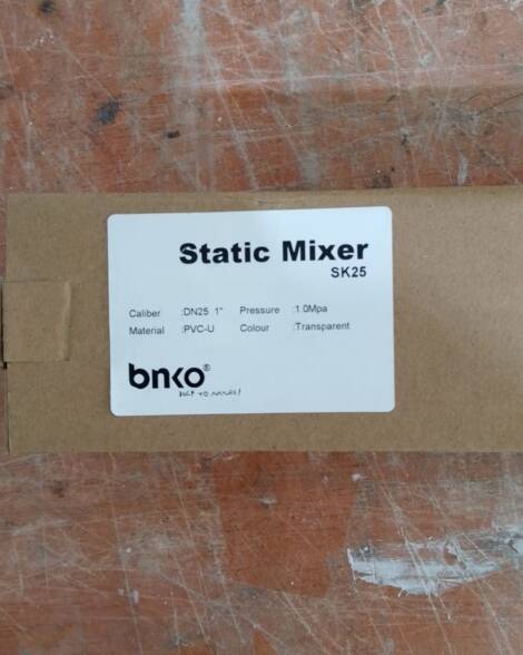 STATIC MIXER BNKO SK-25 DN25 1"