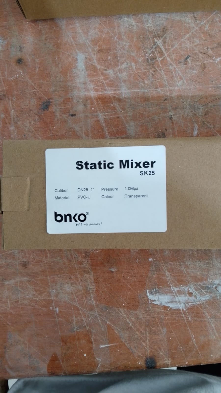 STATIC MIXER BNKO SK-25 DN25 1"