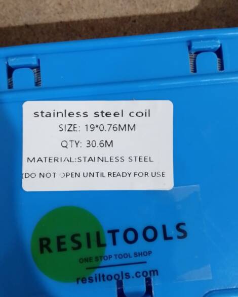 PLAT STRAPPING STAINLESS 19 MM X 0.7 MM