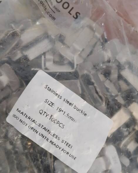 CLAMP BUCKLE STAINLESS STEEL 19 MM