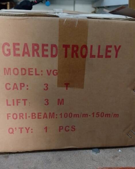 GEARED TROLLEY 3T X 3M KAWASAKI