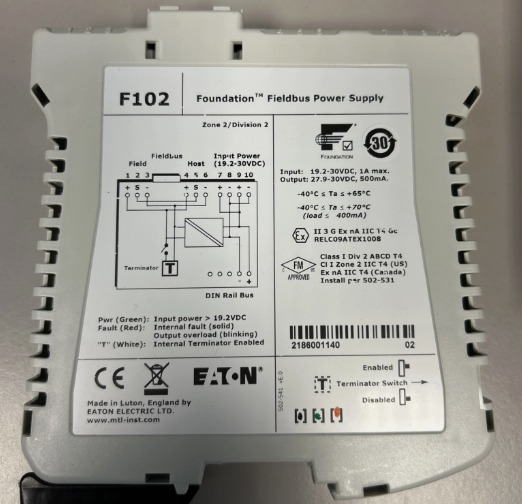 EATON F102 FOUNDATION FIELDBUS POWER